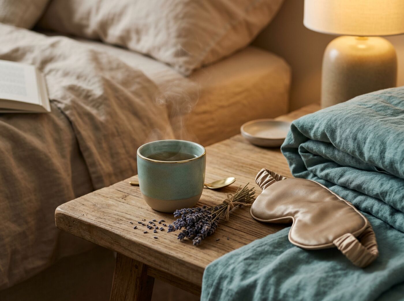 Calm bedside setting for rest and recovery